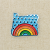 Oregon Rainbow | 1.25" Enamel Pin