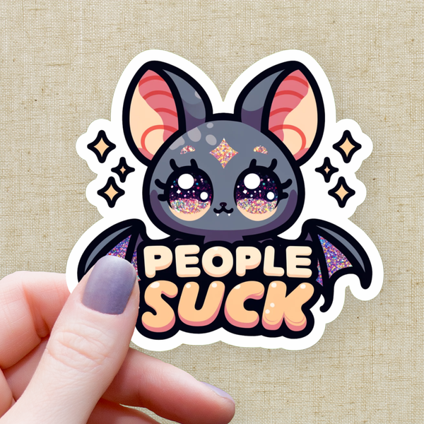 Sparkly Bat Sticker