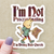 Cat Doing Side Quests Sticker