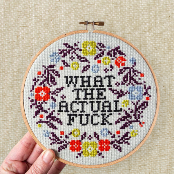 What the Actual Fuck Cross Stitch Kit
