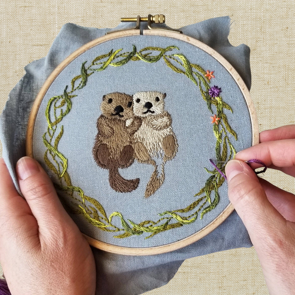 Otterly Adorable Embroidery Kit