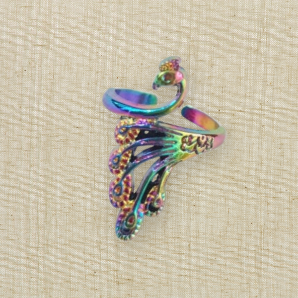 Peacock Yarn Tension Ring