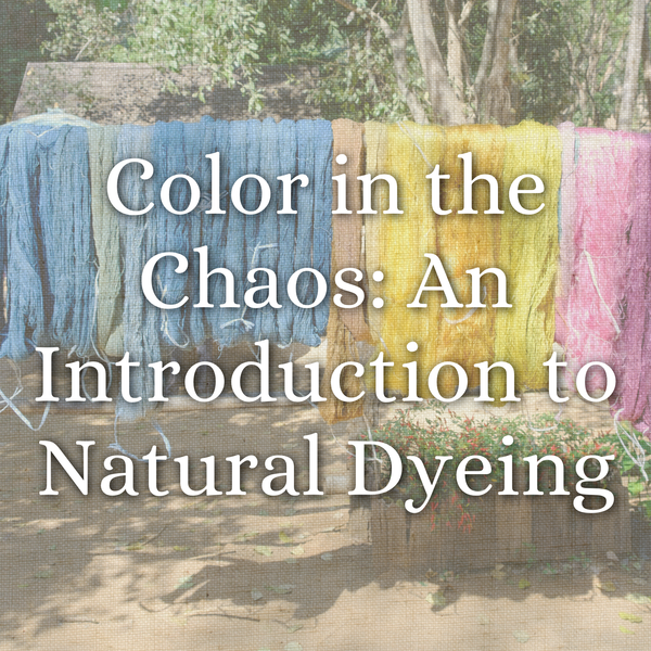 Color in the Chaos: An Introduction to Natural Dyeing | June 14 at 5pm