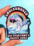 Undiagnosed | Retro Dolphin Holographic Vinyl Sticker