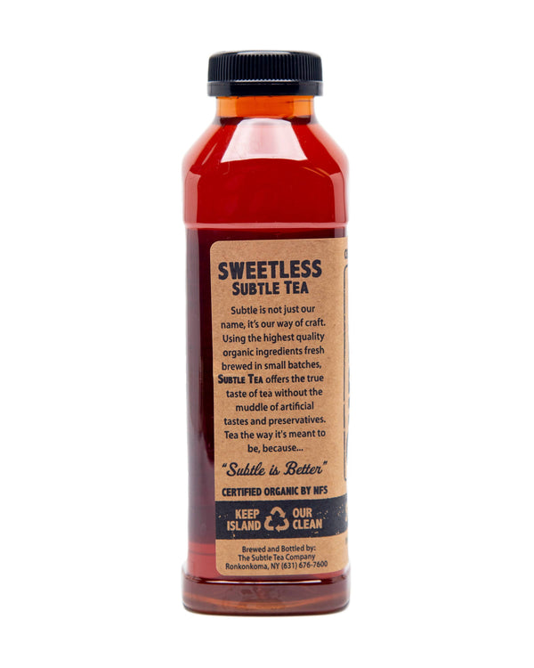 Organic Sweetless Black Iced Tea - 16 oz.
