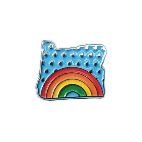 Oregon Rainbow | 1.25" Enamel Pin
