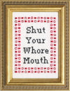 Shut Your Mouth - Deluxe Cross Stitch Kit