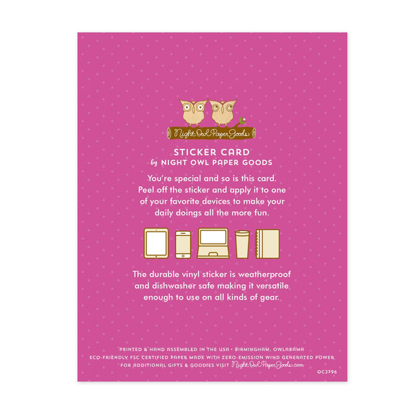 Rainbow Sticker Birthday Card