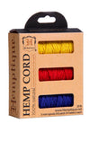 Hemp Cord 3-Pack MiniI Spool Set In Box