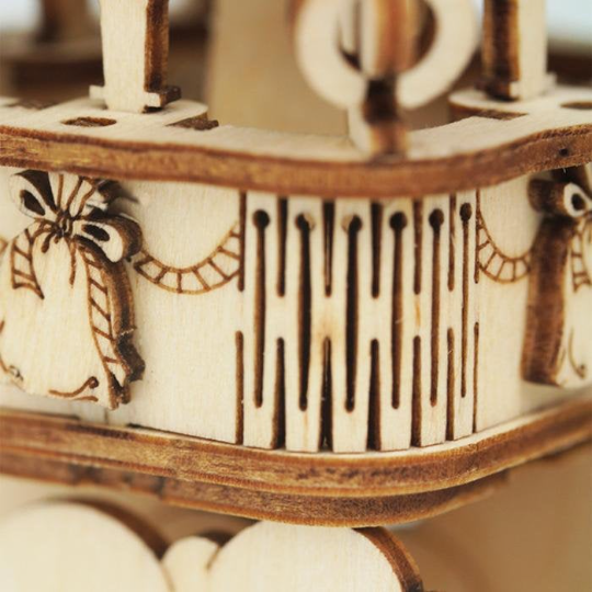 Hot Air Balloon – Laser-Cut Wooden 3D Puzzle