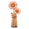 Orange Gerbera Daisy - 3D Wooden Flower Puzzle