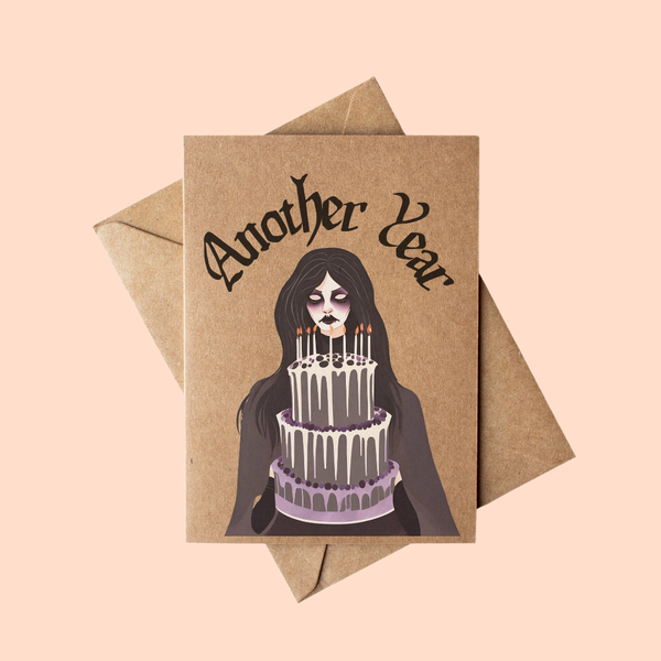 Goth Girl Birthday Card