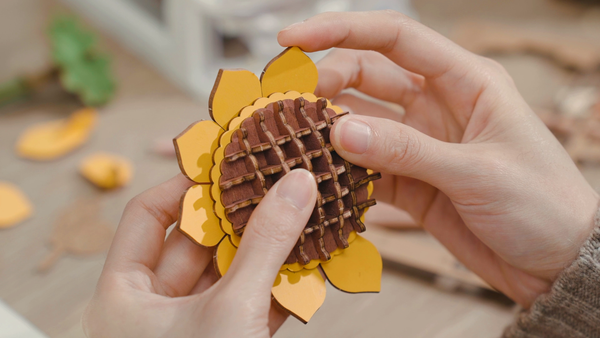 Sunflower - 3D Wooden Flower Puzzles
