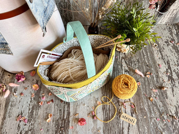 Amalfi Caddy– Knitting and Crochet Organizer Project Bag