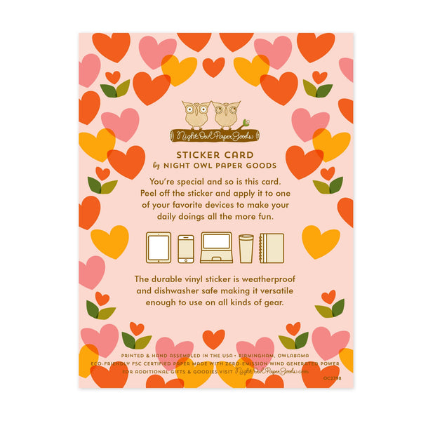 Olive Love Sticker Card
