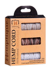 Hemp Cord 3-Pack MiniI Spool Set In Box