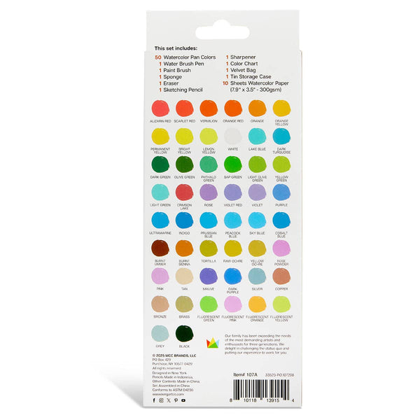 Watercolor Paint Set – 69 Piece
