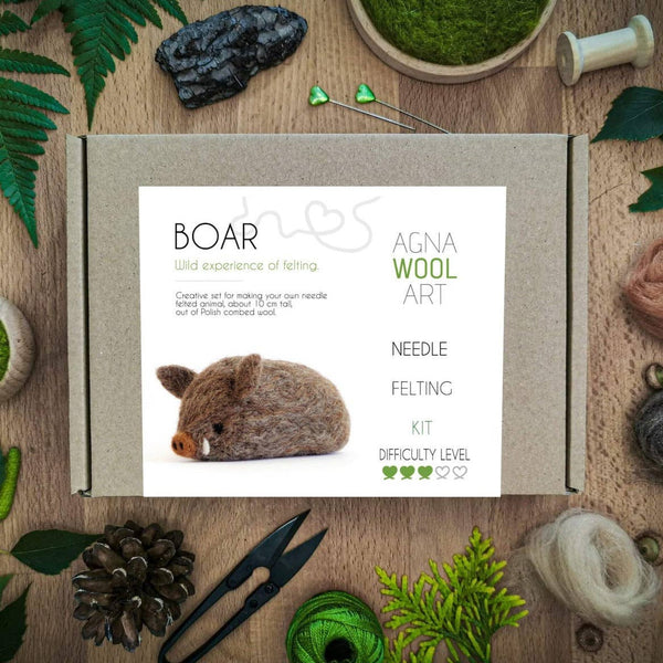 Boar Needle Felting Kit