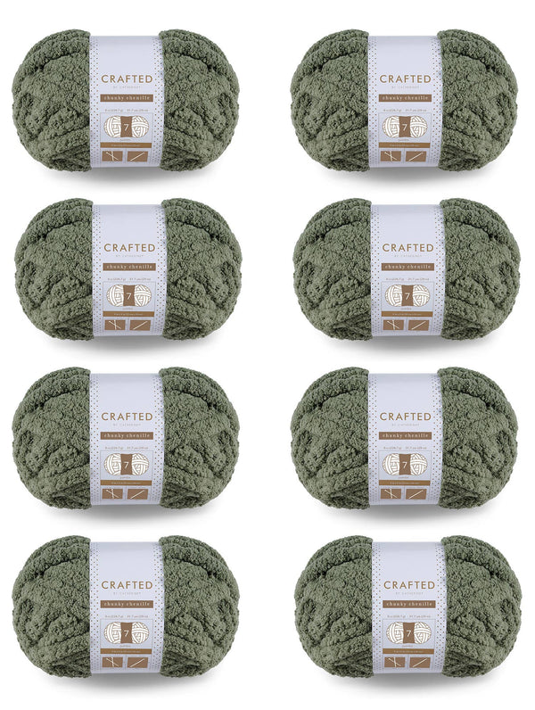Chunky Chenill Yarn | 8oz/227g | Jumbo #7 | Pack of 8