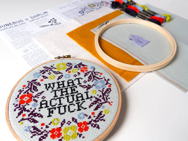 What the Actual Fuck Cross Stitch Kit