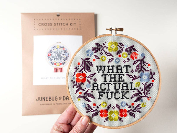 What the Actual Fuck Cross Stitch Kit