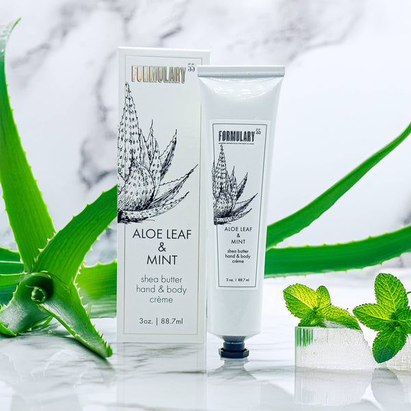 Aloe Leaf & Mint- Shea Butter Hand and Body Creme Tube