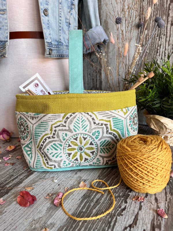 Amalfi Caddy– Knitting and Crochet Organizer Project Bag
