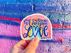 Love Everyone Rainbow Sticker