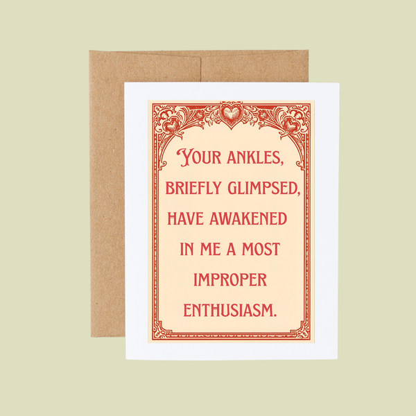 Victorian Pick up Line Love Card