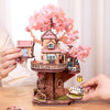 Sakura Tree House - DIY Wooden Puzzle