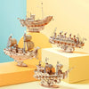 Sailing Ship – Laser-Cut Wooden 3D Puzzle