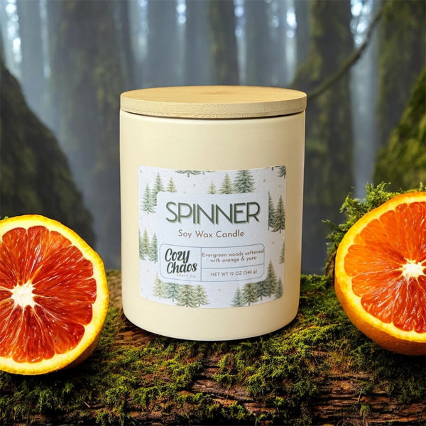 Spinner Candle | 12 oz Soy Candle 