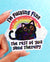 I’m Fine | Funny Black Cat Holographic Sticker