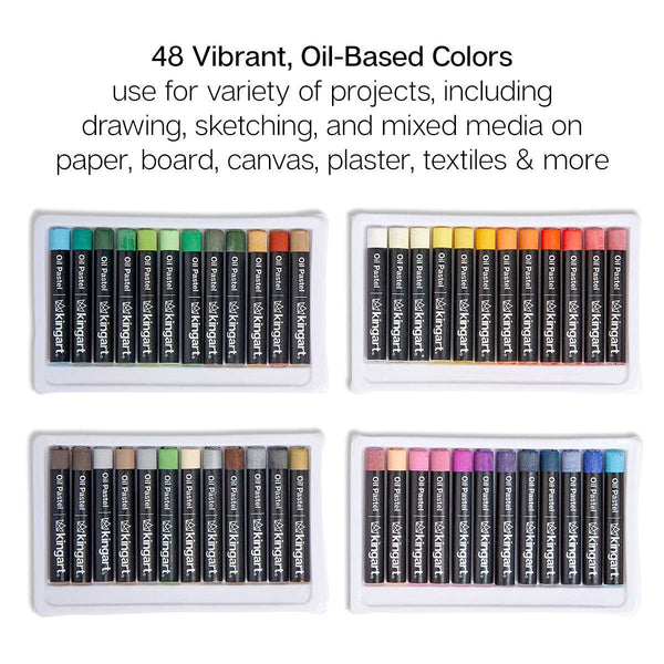 Oil Pastels - 48 Colors