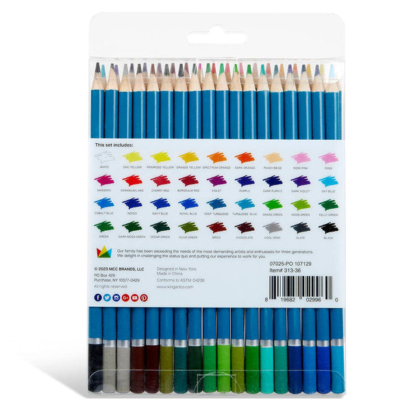 Watercolor Pencils Set - 36 Colors