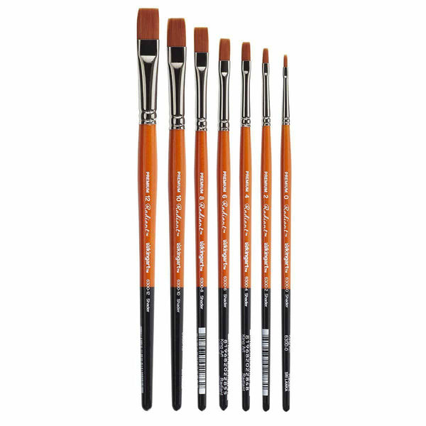 Radiant™ 6300 Flat Golden Synthetic Brush Set - 7 pc