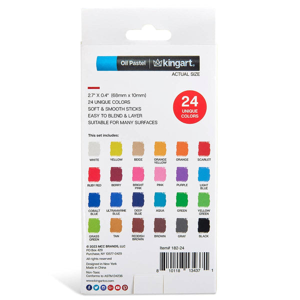 Oil Pastels - 24 Colors