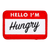 Hello I'm Hungry Embroidered Iron-On Patch