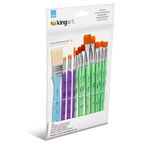 Studio Mixed Media Brush Set – 15 pc
