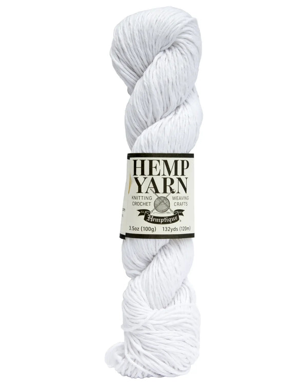 Hemp Yarn: White / 100g