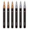 PRO Acrylic Paint Pens Extra Fine - Silver & Gold 6 pc