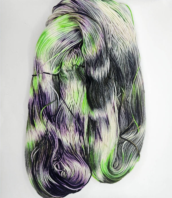 Witches Brew - Hand-Dyed Superwash Merino Yarn - Jadawoo Designs