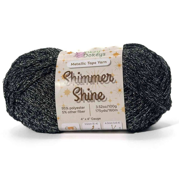 Metallic Shimmer Ribbon Yarn – Lightweight Tube Tape Yarn for Crochet Bags, Accessories & Decorative Projects (100g)