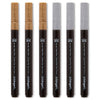 PRO Acrylic Paint Pens Extra Fine - Silver & Gold 6 pc