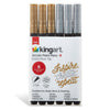 PRO Acrylic Paint Pens Extra Fine - Silver & Gold 6 pc