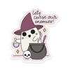 Let's Curse Our Enemies Witch Ghost Vinyl Cauldron