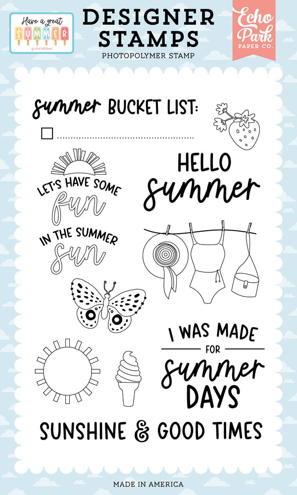 Have A Great Summer: Summer Bucket List Stamp Set