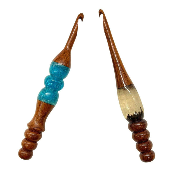 Sparkle Rosewood Crochet Hook
