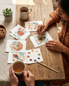 All-in-One Watercolor Postcards: Folk Art