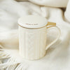 Annette™ 3D Ceramic Mug with Infuser Knit Warm and Cozy